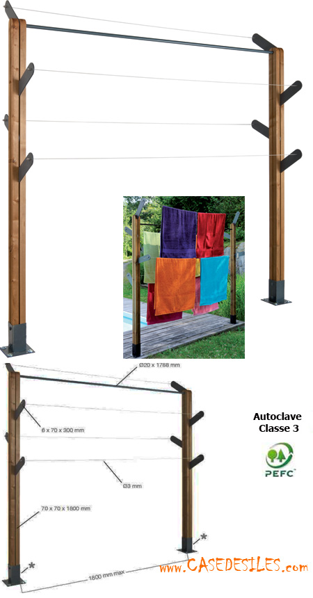 Corde De Bois Pas Cher : Le Poteau Pour Corde ? Linge R?tractable Extensy Permet D Installer Corde De Bois Pas Cher : Le Poteau Pour Corde ? Linge R?tractable Extensy Permet D Installer