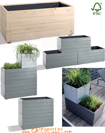 Jardiniere Bois Pas Cher : Jardiniere bois ? Pas Cher : Jardini?re bois rect modulable Jardiniere Bois Pas Cher : Jardiniere bois ? Pas Cher : Jardini?re bois rect modulable