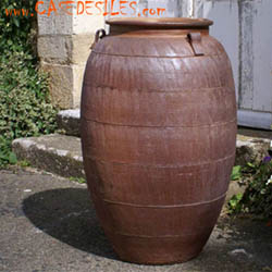 Poterie terre cuite foncée de jardin D60x101 : Poterie terre cuite fonce - Poterie terre cuite foncé Poterie terre cuite foncée de jardin D60x101 : Poterie terre cuite fonce - Poterie terre cuite foncé