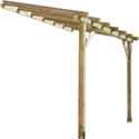 Auvent terrasse bois adossant 6mc ABT3020 classe 4 Auvent terrasse bois adossant 6mc ABT3020 classe 4