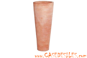 Poterie terre cuite jardin : Poterie en terre cuite medium lemnos D.36x70cm Poterie terre cuite jardin : Poterie en terre cuite medium lemnos D.36x70cm