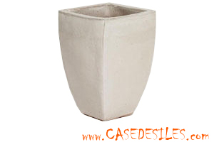 Poterie jardin terre cuite et email : Vase émail en matière minérale cyclades 35x35x50cm Poterie jardin terre cuite et email : Vase émail en matière minérale cyclades 35x35x50cm