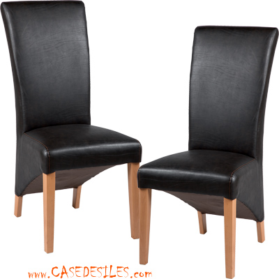 Chaises teck pieds hêtre simili cuir anti feu 806 Pas Cher Chaises teck pieds hêtre simili cuir anti feu 806 Pas Cher