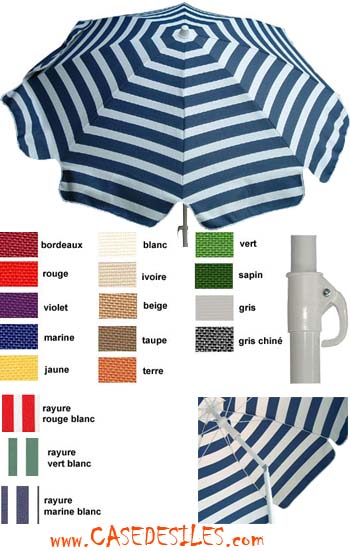 Parasol Plage et Terrasse : Parasol plage et terrasse rond 150cm Maldives Parasol Plage et Terrasse : Parasol plage et terrasse rond 150cm Maldives