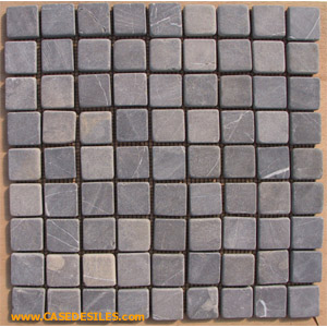 Dalle en pierre mosaïques 30x30-3x3 Gris Pas Cher Dalle en pierre mosaïques 30x30-3x3 Gris Pas Cher