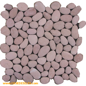 Dalles galets 30x30x1.4 Smooth Pink Pas Cher Dalles galets 30x30x1.4 Smooth Pink Pas Cher