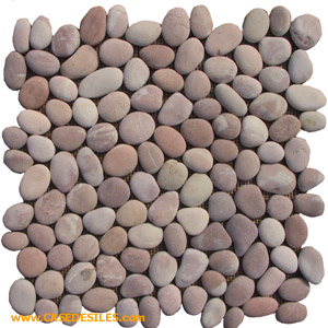 Dalle galet 40x40x1.7 Smooth Pink Pas Cher Dalle galet 40x40x1.7 Smooth Pink Pas Cher
