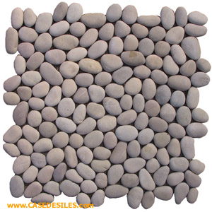 Dalles de galets 40x40x1.7 Asian Tan Pas Cher Dalles de galets 40x40x1.7 Asian Tan Pas Cher