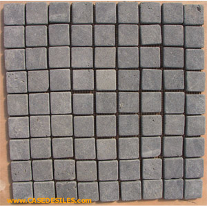 Dalles de pierres mosaïque 30x30 3x3 Noir Pas Cher Dalles de pierres mosaïque 30x30 3x3 Noir Pas Cher