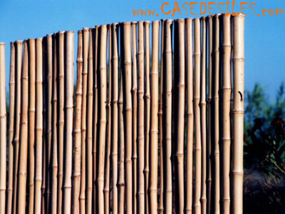 panneaux ou cloisons de bambou réguliers
