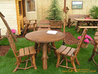 salle à manger en bois de chêne style bois flotté ou western farwest en bois de chêne de forme naturelle