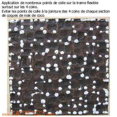 décoration murale exotique noix de coco revêtement mural exotique noix de coco