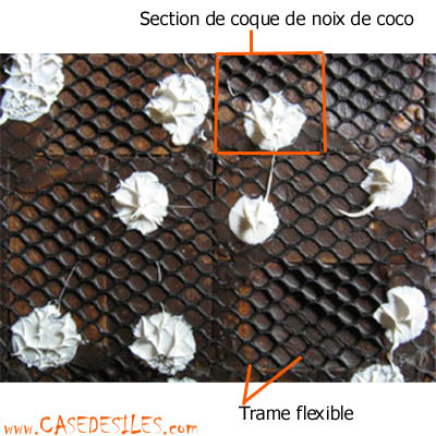 décoration murale naturelle noix de coco revêtement mural naturel noix de coco
