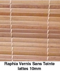 store raphia de terrasse : raphia vernis sans teinte