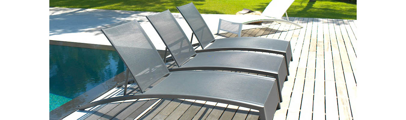 Transat et Bain de Soleil en Aluminium et Design