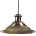 Lampe suspension Charleston laiton et cuivre SL067