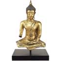 Statue du Bouddha assis en bronze doré AM126G