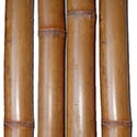 Tiges de bambou naturelles brunies D6-7cm L2.3m en Lot de 2