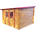 Abri de jardin bois toit multidirectionnel 3030