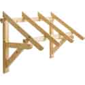 Auvent bois porte et fenêtre 1 pan MAR1408