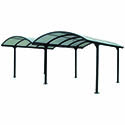 Carport aluminium polycarbonate double 6048