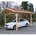 Carport bois avec toiture 2 pans 10.86mc KA3550BM