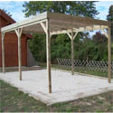 Carport bois sans couverture 15mc CAR3050A