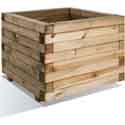 Jardiniere bois carrée 80x80x60cm 230L