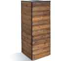 Jardinière bois métal rectangulaire 45x45x113