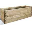 Jardinière bois rectangulaire 50x150x50cm 224L
