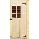 Kit porte bois pour avent tonnelle carport P35