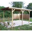 Pergola bois avec couverture bitumée KA3050G