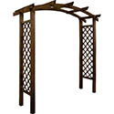 Pergola bois double arc avec treillis Tulip Akebia 0321293