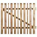 Portillon de clôture bois alterné Oblik 437