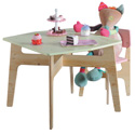 Table et chaises bois angles arrondis enfant 663