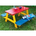 Table pique nique bois pour enfant coloré 0811596