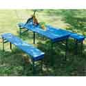 Table de pique nique bois bleu enfant 0811565
