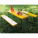 Table pique nique bois jaune pour enfant 0811558