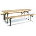 Table pique nique en bois et metal 0100546