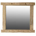 Miroir en bois flotte et cordages 50cm