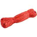 Fibre végétale de raphia rouge floche 250g