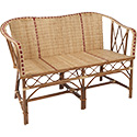 Banquette rotin naturel Bagatelle V03