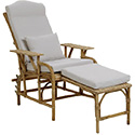 Chaise longue rotin naturel grand mère 859N