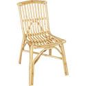 Chaises rotin naturel empilables vintage Magalie lot 2 CDI810