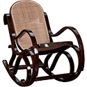 Rocking chair rotin bois vintage pour enfant 305