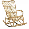 Rocking chair rotin naturel vintage CDI629-4