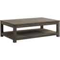 Table basse teck recyclé rect gris brossé M42G