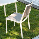 Chaise de jardin aluminium empilable design 1600