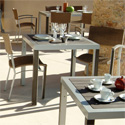 Petite table de jardin en aluminium design 420-430