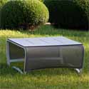 Table basse de jardin alu design toile HPL 052